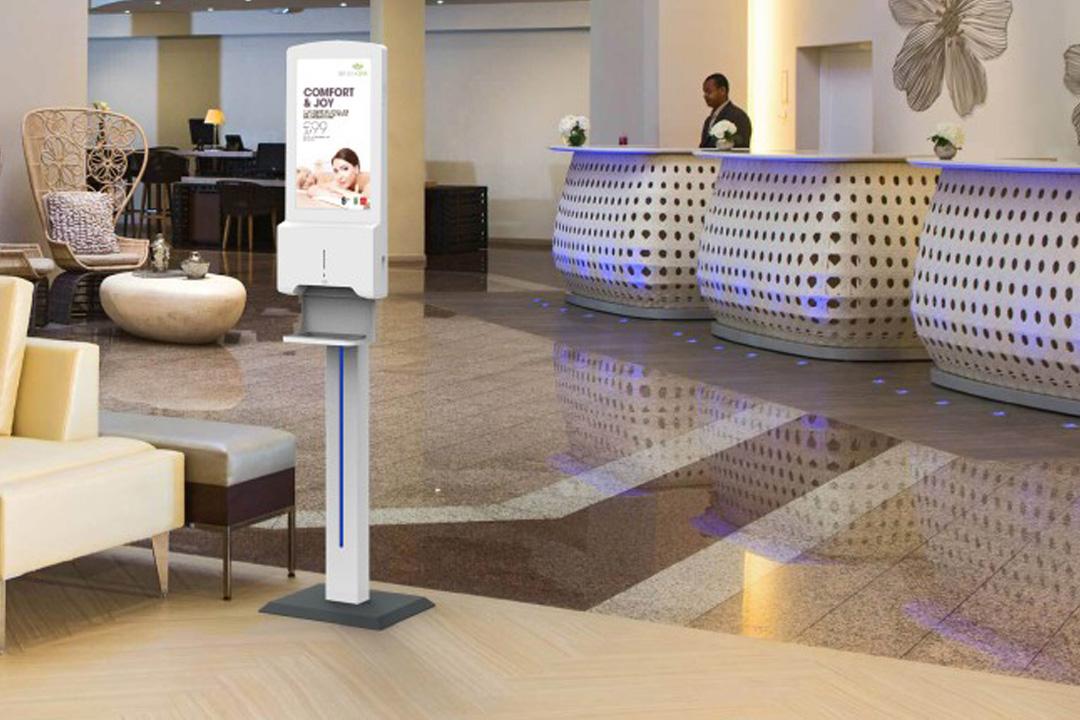 hospitality hand sanitiser unit dispenser